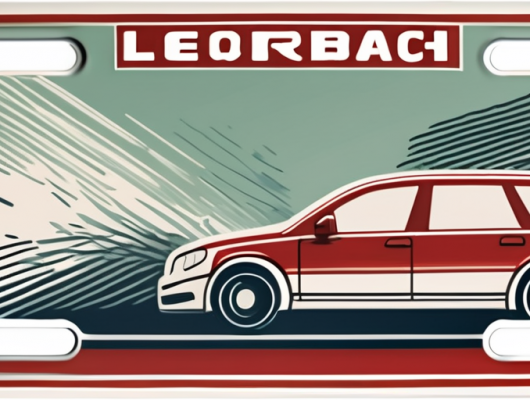 A german license plate with a blurred