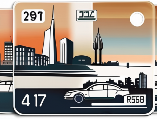 Various car license plates