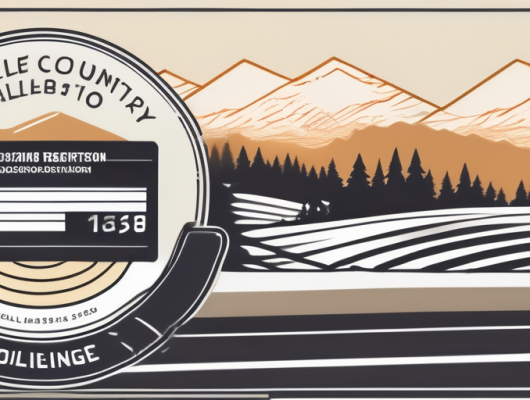 A vehicle registration plate with a blurred