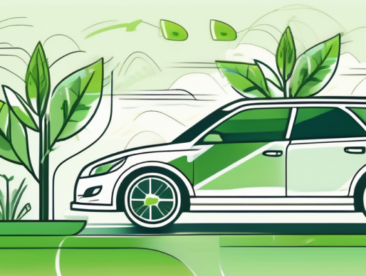 A car with visible eco-friendly modifications