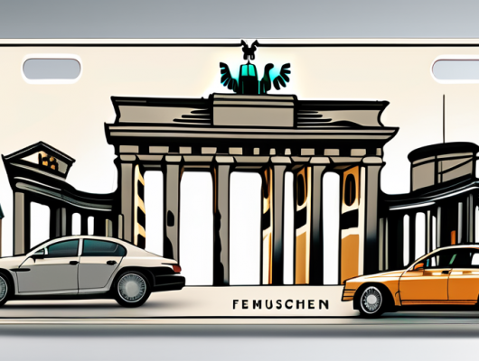 A german car number plate with the initials "ffb"