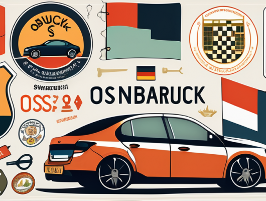 A car registration plate with the city code 'os' for osnabrück