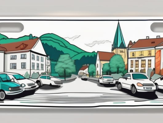 A vehicle plate with a customizable area