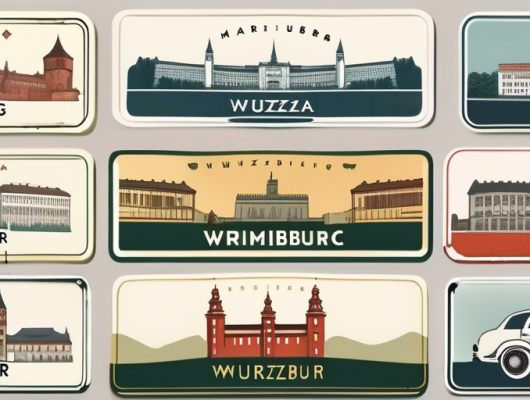 Various types of car license plates