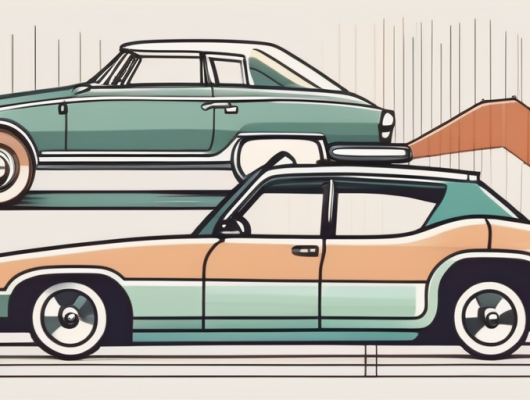 Several different types of cars