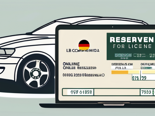 A computer screen displaying an online form for reserving a car license plate