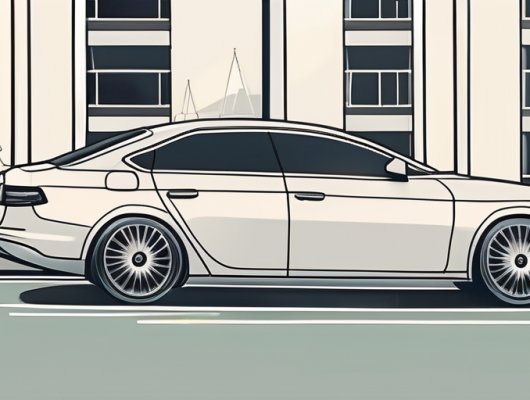 The essen cityscape with the straßenverkehrsamt building highlighted