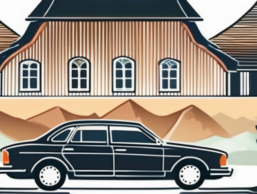 A car with a blank license plate