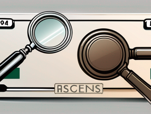 A german car license plate in narrow font