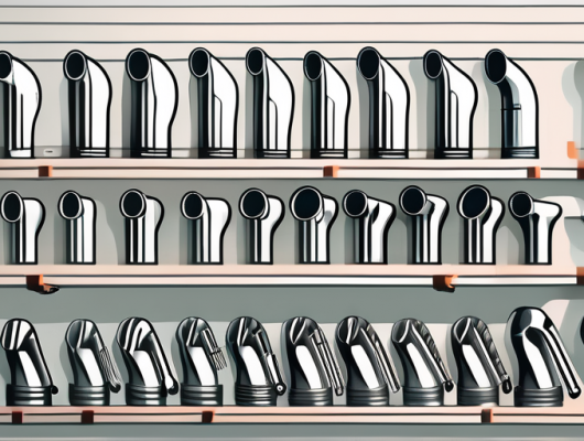 A variety of exhaust pipes in different shapes and sizes