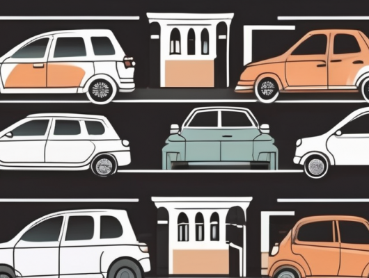 A variety of unique and creative license plates on cars parked in a picturesque street of the city ansbach