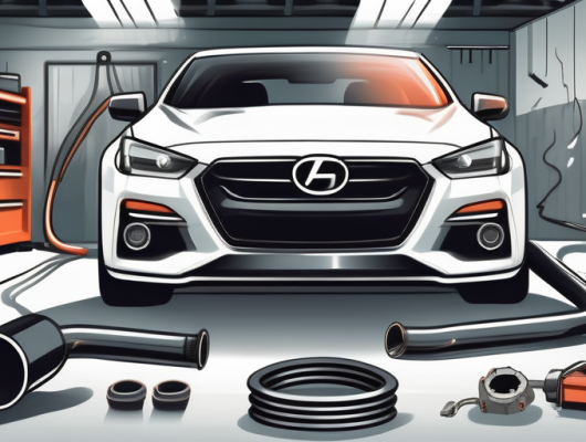 A high-performance car exhaust system