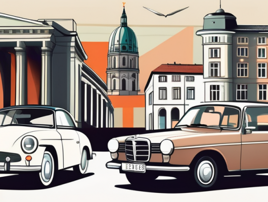 Vintage german cars from different eras