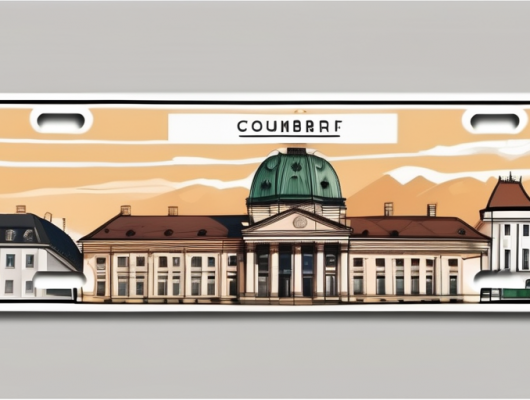 A german license plate with a blurred scenic backdrop of pinneberg county