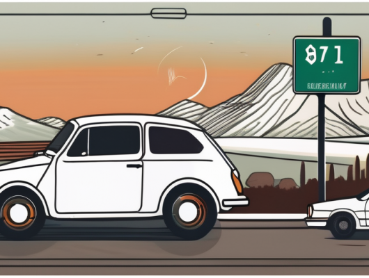 A german car with a focus on its license plate