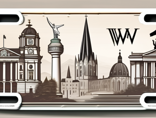 A german license plate with the initials "ww"