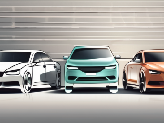 A 3d license plate and a regular license plate side by side