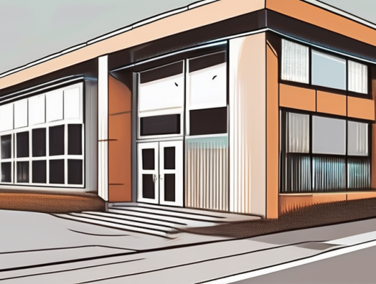 A vehicle registration office building in amelinghausen