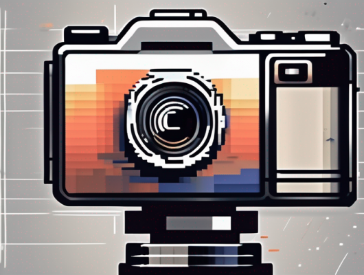 A camera on a tripod