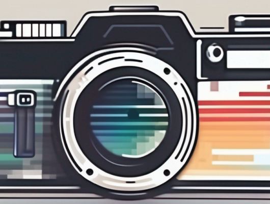 A camera capturing an image