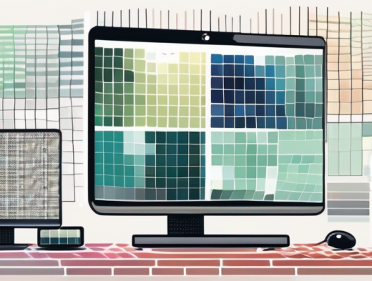 A desktop computer and a smartphone side by side