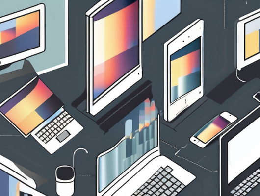 Various digital devices like a computer