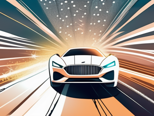 A high-speed car with enhanced features