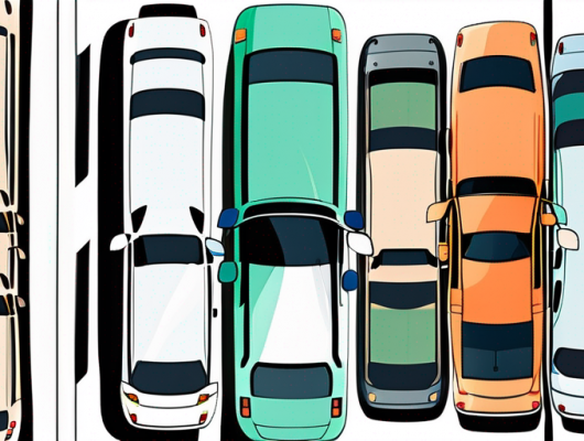 Two cars side by side