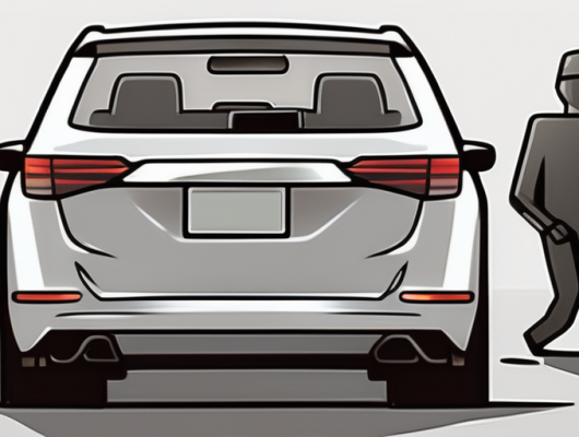 A 3d license plate next to a regular license plate