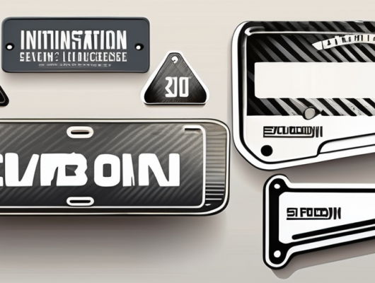 Seven carbon license plates