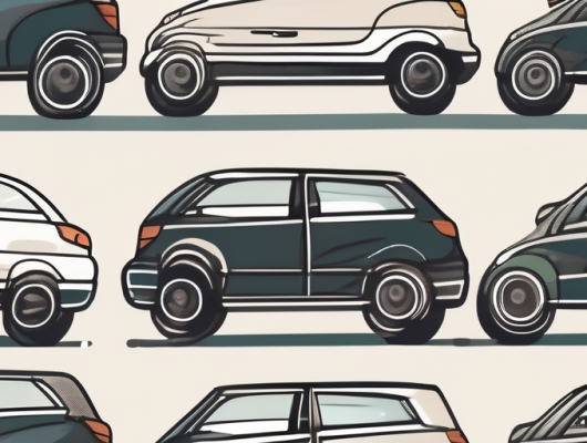 A car with interchangeable license plates