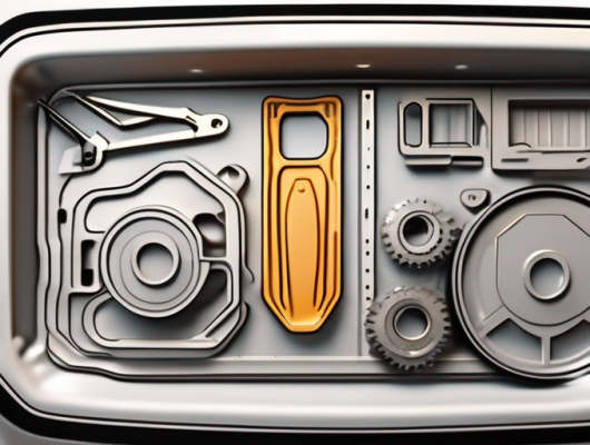 A 3d license plate in the process of being made