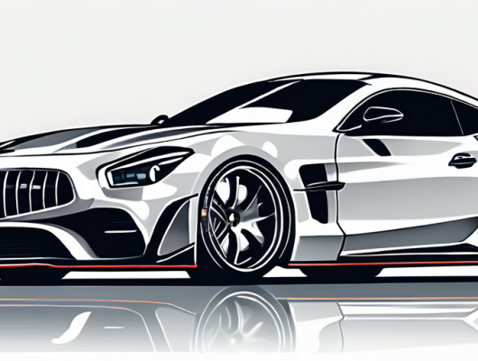 Autoteile wie leistungsstarke Auspuffe, verbesserte Fahrwerkkomponenten und stilvolle Alufelgen von Top-Tuning-Marken in hochwertiger Anordnung für Auto-Enthusiasten.