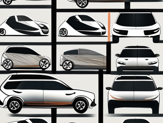 A sleek vehicle with carbon license plates