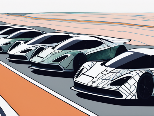 Enthuellung der Geheimnisse von Prototyp-Autos: 7 Tipps fuer Neugierige, getarnte Autos mit einzigartigen Mustern auf Teststrecke.