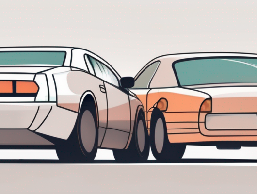 Two cars parked side by side