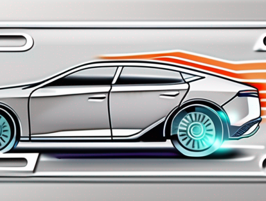 A 3d license plate attached to a car