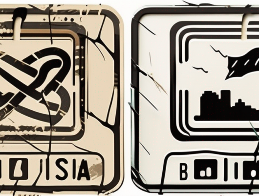 Three different carbon license plates