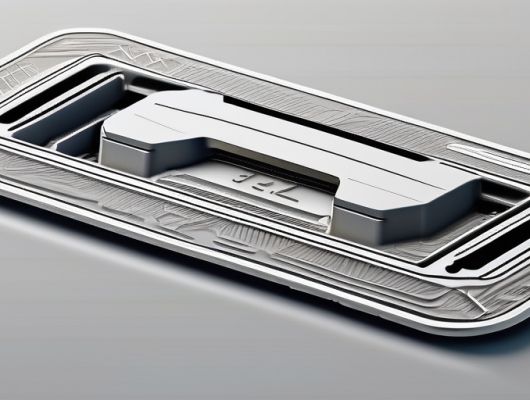 A futuristic 3d printer producing a unique