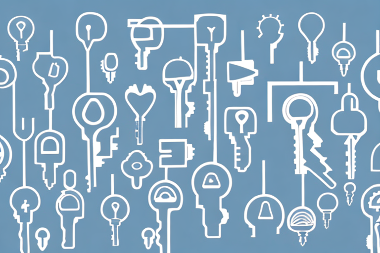 Various types of insurance policies represented as keys