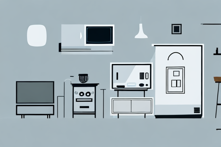 A rented apartment with visible valuable items such as a television