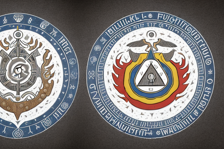 Two symbolic shields