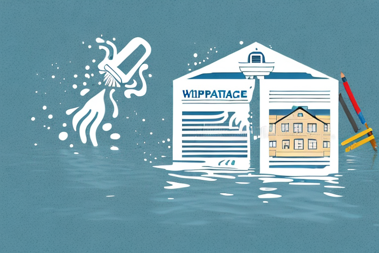 A house with visible water damage