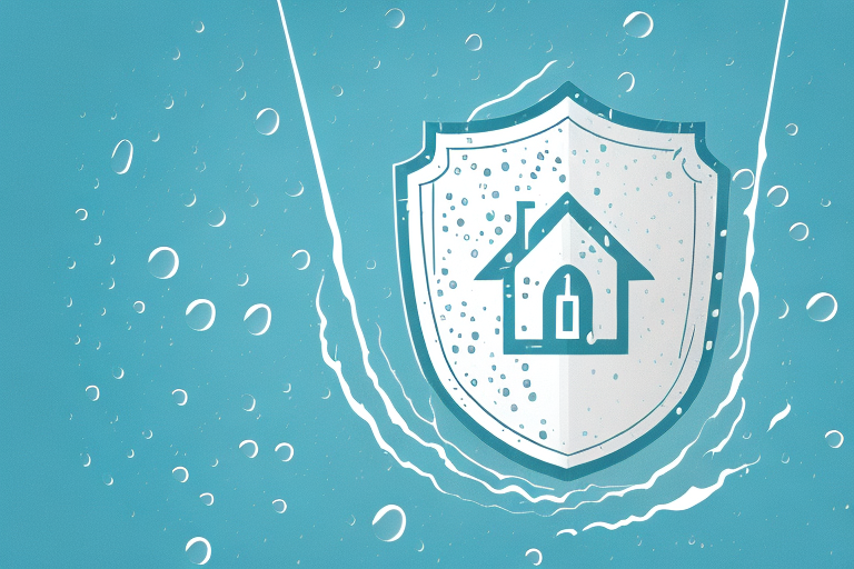 A home interior being protected by a transparent shield