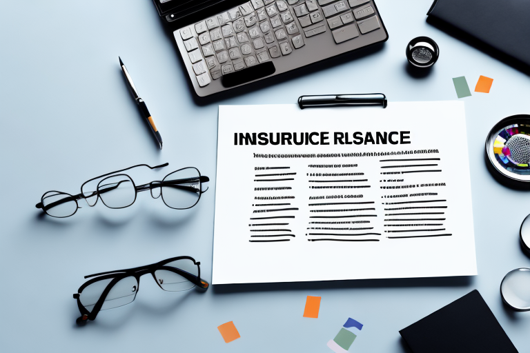 Various insurance policy documents spread out on a table