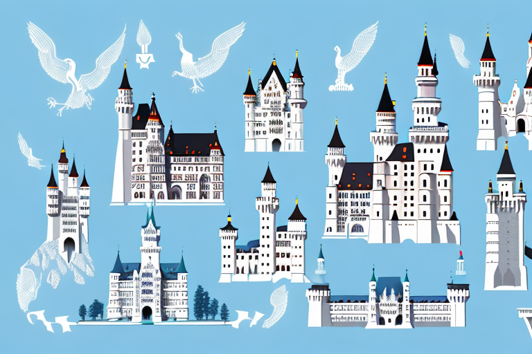 Various health insurance cards spread out on an outline map of bavaria