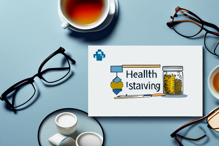A health insurance card and a retirement savings jar
