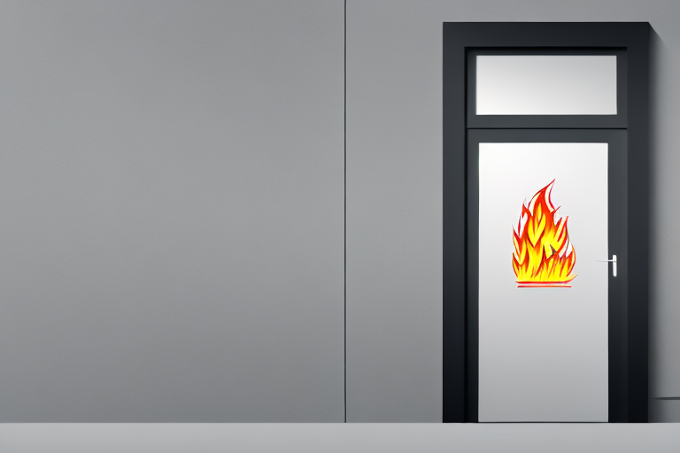 A t30 door with a glass cut-out