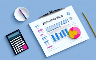 A residential building with a calculator and insurance policy documents nearby