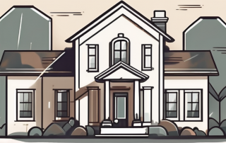 A property with a protective shield symbolizing the legal insurance